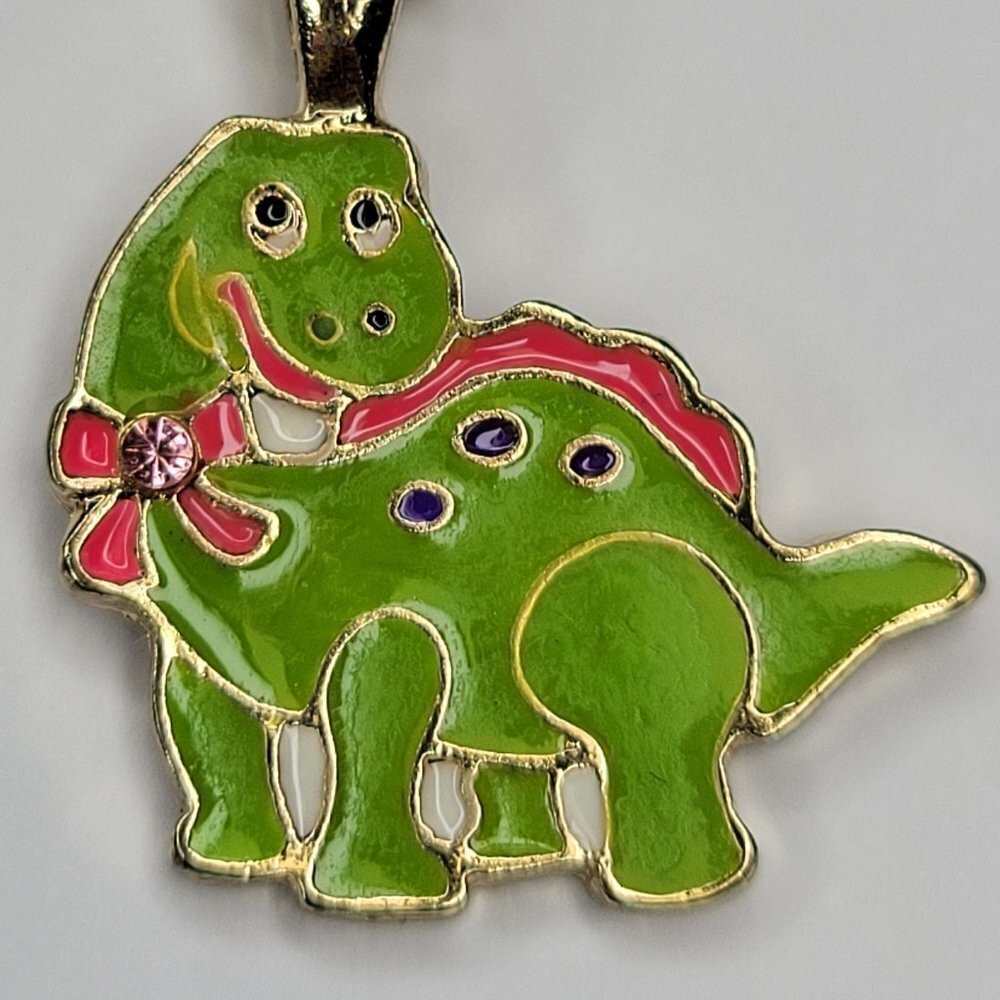 Dinosaur Pendant Necklace in Dinosaur Keepsake Box